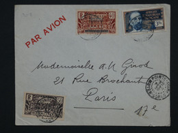 L32 AEF  MOYEN CONGO BELLE LETTRE  1942 POINTE NOIRE A PARIS FRANCE  + +AFF. INTERESSANT +++ - Cartas & Documentos