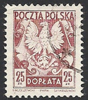 Polen 1953, Mi.-Nr. 158, Gestempelt - Segnatasse