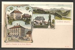 Carte P ( Corbières / Hôtel Pension De La Croix Blanche ) - FR Fribourg