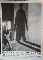 Affiche Du Film:  Ombres Et Brouillard De Woody Allen, Avec Kathy Bates, Mia Farrow, Jodie Foster - 1991 - Afiches & Pósters