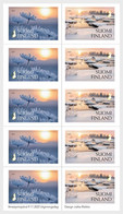 Finland 2022 Christmas And New Year Winter Light Sheetlet Of 5 Strips Of 2 Stamps - Ungebraucht