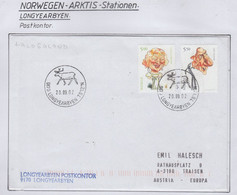 Spitsbergen Cover Post Office  Ca Longyearbyen  20.09.2002 (LO232B) - Stations Scientifiques & Stations Dérivantes Arctiques