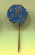 Water Polo Pallanuoto Polo Acuatico - S.D. Club Kotor Montenegro, Vintage Pin Badge Abzeichen - Water-Polo