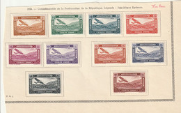 Syrie N° 60 A 69 Avec Charnière Légère* - Airmail