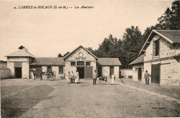 CPA 77 LORREZ LE BOCAGE LES ABATTOIRS RARE A VOIR !! - Lorrez Le Bocage Preaux