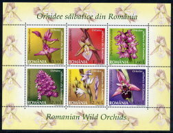 ROMANIA 2007 Wild Orchids Block MNH / **.  Michel Block 394 - Nuevos