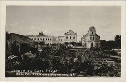 PC BRAZIL, RECIFE, JARDIM DE CASA FORIE, Vintage REAL PHOTO Postcard (b36336) - Recife
