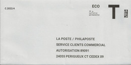 Lettre T Eco 20gr La Poste/Philaposte - Cards/T Return Covers