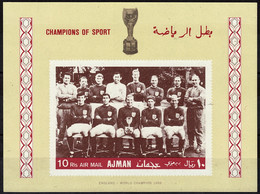 AJMAN     BF  * *  NON DENTELE  Cup 1966  Football  Soccer  Fussball Equipe D Angleterre Champion - 1966 – Inghilterra