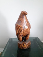 Statue Sculpture Aigle. Art Aborigène. - Holz