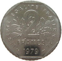 LaZooRo: France 2 Francs 1979 UNC / BU - From The Coin Roll - 2 Francs