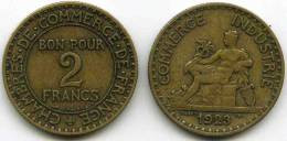 France 2 Francs 1923 GAD 533 KM 877 - 2 Francs