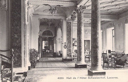 CPA Suisse - Lucerne - Hall De L'Hôtel Schweizerhof - Ed. Phot. Franco Suisse Berne - Oblitérée 1907 - Lucerna