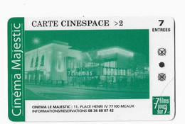 FRANCE CARTE CINEMA  LE MAJESTIC MEAUX - Entradas De Cine