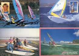 Lot De 17 Cartes - Planche à Voile - Team Tiga, Wind, Mike Eskimo, Fanatic, Onno Tellier, Goujon, Thiémé, Luedecke, - Vela