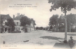 CPA France - Maine Et Loire - Noyant - Place De La Luneet Route Du Château Lavallière - G. Thibault Ed. - Oblitérée 1905 - Otros & Sin Clasificación