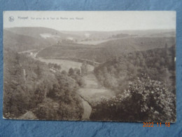 VUE PRISE DE LA TOUR DU ROCHER VERS HOUYET - Houyet