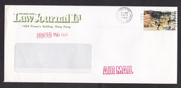 Hong Kong: Airmail Cover, 1992, 1 Stamp, Anniversary Queen Elizabeth, Royalty (minor Discolouring) - Covers & Documents