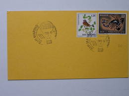 San Marino   Balloon Mail  1977   /   Sheet  With Stamp - Luftpost