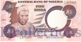 NIGERIA 5 NAIRA 2005 PICK 24i UNC - Nigeria