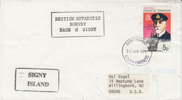 British Antarctic Territory (BAT) Signy Island  Cover Ca Signy Island South Orkneys 23 JAN 1979 (TB167) - Brieven En Documenten
