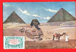 10188 - EGYPTE - PYRAMIDS WITH THE SPHINX - Sphinx