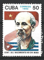 CUBA. N°3031 Oblitéré De 1990. Ho Chi Minh. - Gebraucht