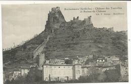 CPA, D. 07 ,Rochemaure ( Ardéche) , Château Des Tourelles Et Ruines Du Château , Ed. F. Baume - Rochemaure