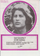 PARTITION  -  QUI SAURA ?  -  MIKE BRANT  -  1971  - - Gesang (solo)