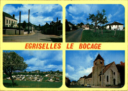 N°100399 -cpsm Egriselles Le Bocage -multivues- - Egriselles Le Bocage