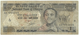 Ethiopia - 1 Birr - 1997 / EE 1989 - Pick 46.a - Sign. 5 ( 1997 - 1998 ) - Serie AK - Ethiopië