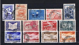 Brasil, Brasilien 1956: 13 Diff. Used, Versch. Gestempelt - Lots & Serien