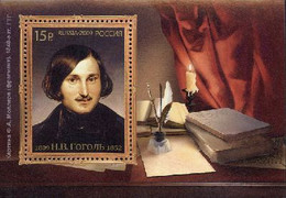 Russia 2009 200th Of The Writer Nikolai Gogol Block - Ecrivains