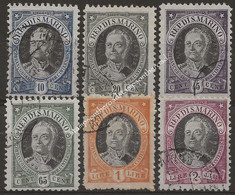 SM123-128U - San Marino 1926, Sassone Nr. 123/28, Serie Completa Di 6 Francobolli Usati Per Posta - Used Stamps