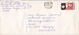 Cuba 1983? Cover Letra LYNGBY Denmark Aniversario De FSLN Stamp - Storia Postale