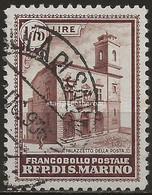 SM162U - San Marino 1932, Sassone Nr. 162, 1,75 C. Bruno, Francobollo Usato Per Posta - Usati