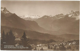 AC3709 Chesieres - Panorama - Dent De Morcles à La Dent Du Midi / Non Viaggiata - Morcles