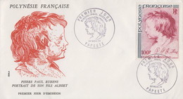 Enveloppe  FDC   1er  Jour   POLYNESIE   Oeuvre  De  RUBENS    1977 - FDC