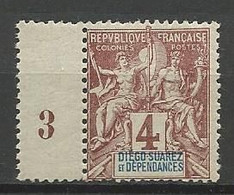 DIEGO-SUAREZ N° 27 NEUF* TRACE DE CHARNIERE / MH - Unused Stamps