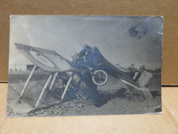CAMP DE SISSONNE (02) Carte Photo Accident D'avion Caporal Maguerit 1923 - Sissonne