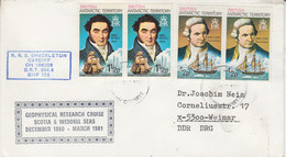 British Antarctic Territory (BAT) Cover RRS Shackleton Ca Signy Island South Orkneys 9 MAR 1981 (TB176) - Storia Postale