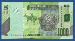 CONGO Democratic Republic - P.101c – 1000 1.000 FRANCS 2020 UNC, Serie QD 5553574W - Demokratische Republik Kongo & Zaire