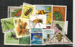 INSECTES,  Tous Differents, (25) Grands Formats.Bonne Qualité  Lot # 1 - Vrac (max 999 Timbres)