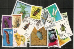 INSECTES,  Tous Differents, (25) Grands Formats.Bonne Qualité  Lot # 7 - Vrac (max 999 Timbres)