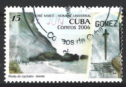 CUBA. Timbre Oblitéré De 2006. José Marti. - Ecrivains