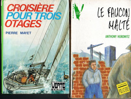 Lot  2 Romans * Le Faucon Malté & Croisière Pour Trois Otages - Bibliotheque Verte