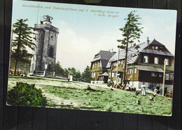 DR: Ansichtskarte Vom Aussichtsturm Und Unterkunftshaus Auf Dem Auersberg (Erzgeb.) Um 1920 - Johanngeorgenstadt