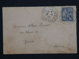 ¤ 21 LEVANT TURQUIE  BELLE LETTRE 1905 CONSTANTINOPLE A REIMS FRANCE  + + AFFR. PLAISANT - Storia Postale