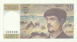 FRANCE - 20 Francs - 1980 - P 151.a - Serie G.003 - Claude Debussy - 20 F 1980-1997 ''Debussy''