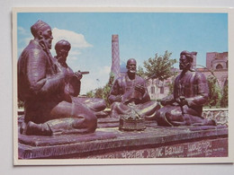 Samarkand Uzbek Poets Monument /  CCCP Postcard   / Uzbekistan - Ouzbékistan